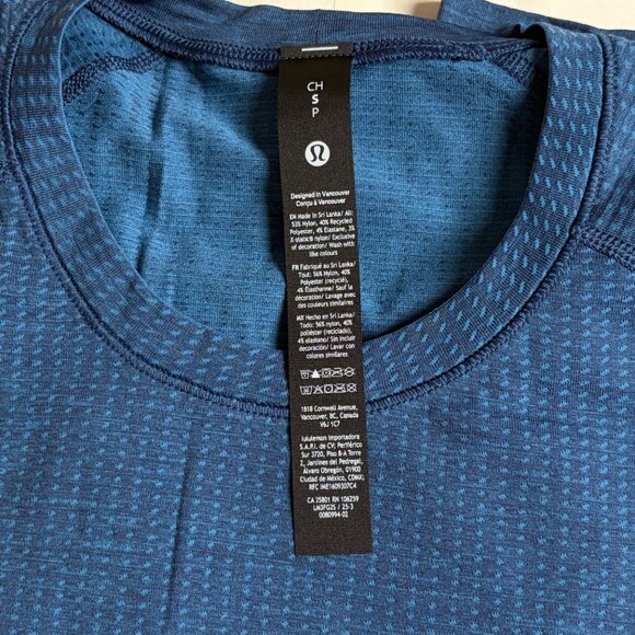 NWT Lululemon Metal Vent Tech Short-Sleeve Shirt (Chalk Blue/Blue Twill) - Small - Picture 3 of 9